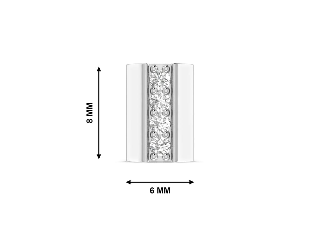 Diamond Bridge Men's Stud (1 Pc Only)