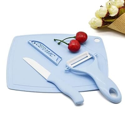 Wholesale Item - 3 IN 1 CHOPPING BOARD KNIFE PEELER SET - MOQ 26 Pieces