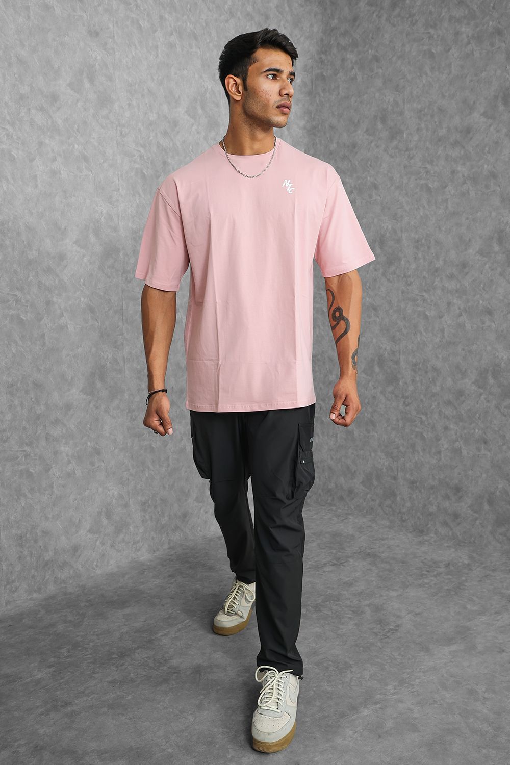 Legacy Oversized T-Shirt - Pink-L