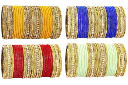 Plain and Glossy Finished Bangle Set For Women and Girls