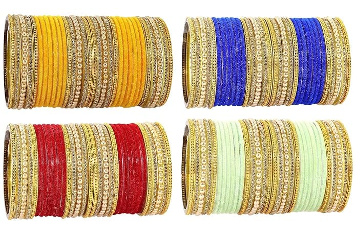 Plain and Glossy Finished Bangle Set For Women and Girls