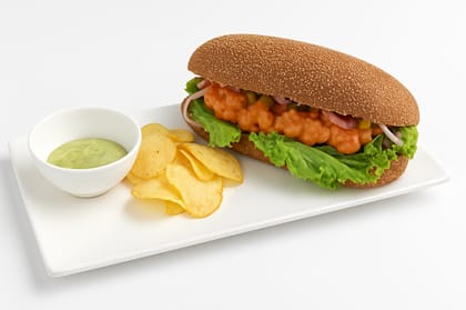 Freshly Made Chicken Tikka Sandwich