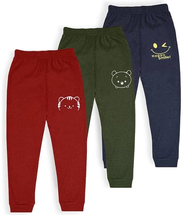 J&JP Pack of 3 Boys Cotton Blend Trackpant ( Multicolor )