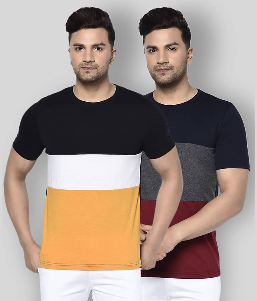 Glito Pack of 1 Cotton Regular Fit Men's T-Shirt ( Multicolor )
