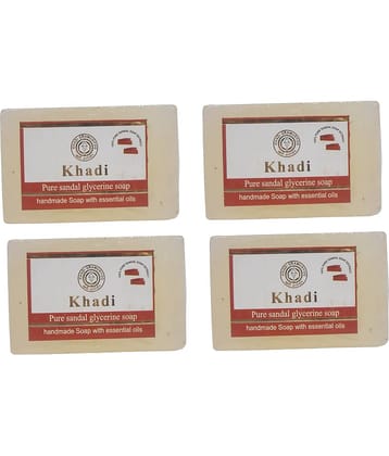 Khadi Herbal Pure Sandal Soap 125 gm - Pack of 4