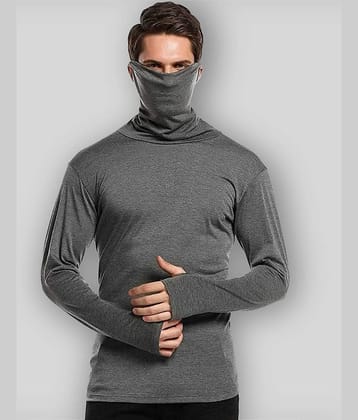 Glito Pack of 1 Cotton Blend Regular Fit Men's T-Shirt ( Grey )