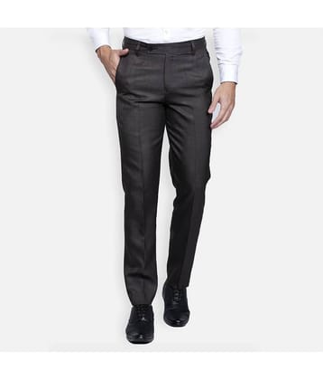 Haul Chic - Brown Polycotton Slim - Fit Men's Formal Pants ( Pack of 1 )