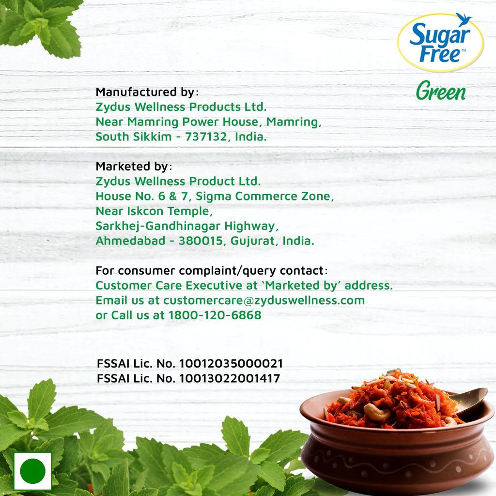 Sugar Free Green Stevia, 100 Pellets |100% Plant-based Natural Sweetener | 100% Natural Meethi Tulsi (Stevia) leaves| Sweet like Sugar but with zero calories | 10g