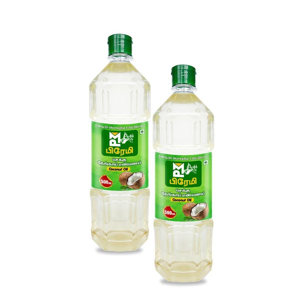 Cold Pressed Coconut Oil - 1 Ltr (Pack Of 2)