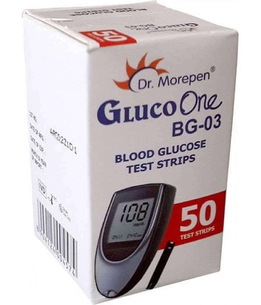 Dr. Morepen 50 Sugar Test Strips for BG03 Glucometer(Strips Only Pack)