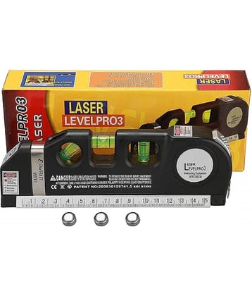 Eis Laser Level Pro 03 Plastic Horizon Vertical Measure Aligner Bubbles Ruler Multifunction Leveler Tool Black 03 | Horizon Vertical Measure Aligner Bubbles Ruler Multifunction Pack 1