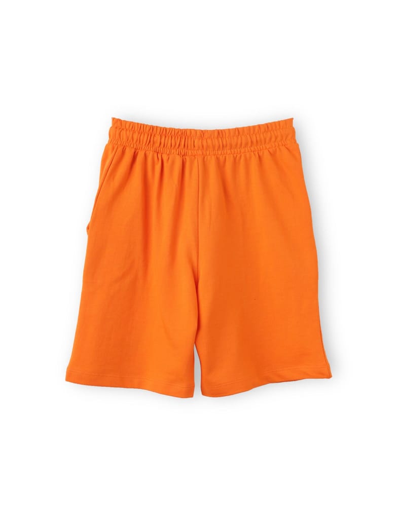 New Kids Boys Shorts Cotton French Terry Scarlet Ibis Orange Super Hero 2025 at ShopCircuit | ON