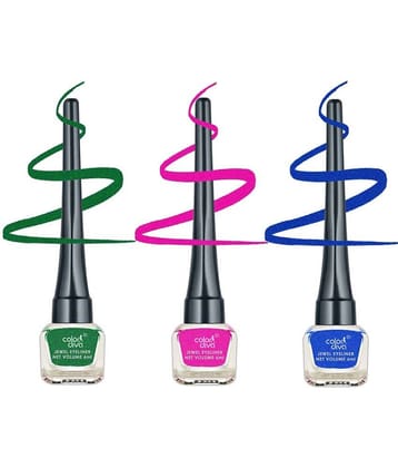Color Diva - Multi Sheer Eye Liner Liquid ( Pack of 3 )