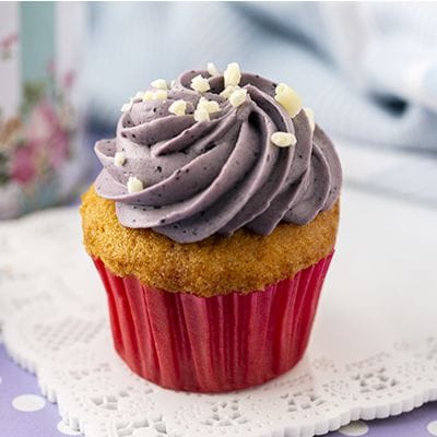 Vanilla & Blueberry Cupcake [1 Piece]