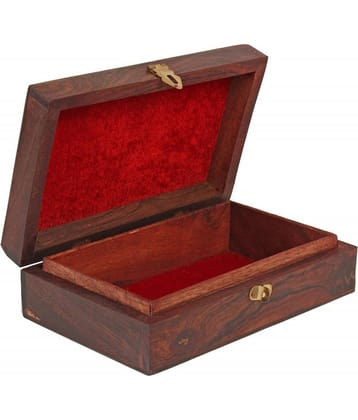 SWH Wooden Brown Multi-Purpose Container ( Set of 1 )