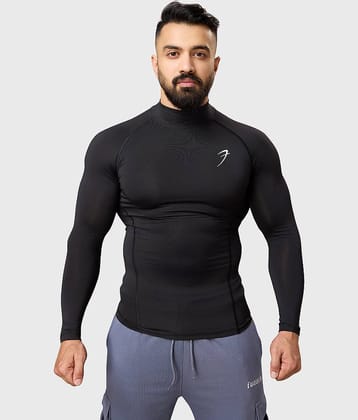 Fuaark White Polyester Slim Fit Men's Compression T-Shirt ( Pack of 1 )
