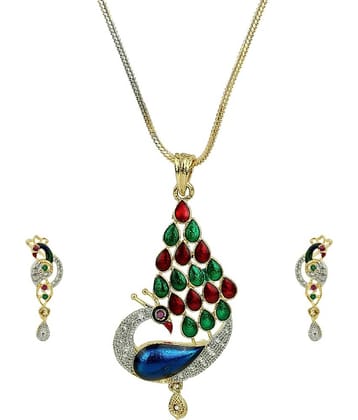 Darshini Designs - Multi Color Pendant ( Pack of 2 )