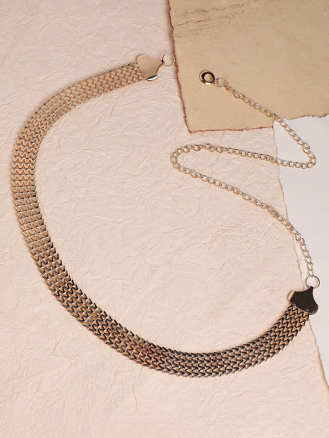 Gold Solid Waist Belt-Belt