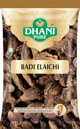 Dhani Pure Large Cardamon / Badi Elaichi Whole, 50g
