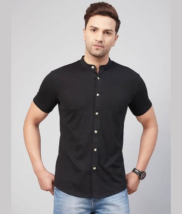 Gritstones - Black Cotton Blend Regular Fit Men's Casual Shirt ( Pack of 1 )