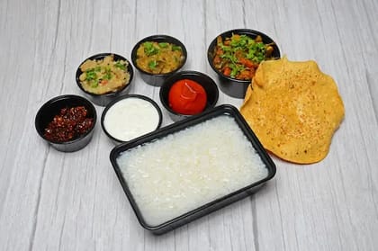 Veg Fermented Curd Rice Thali