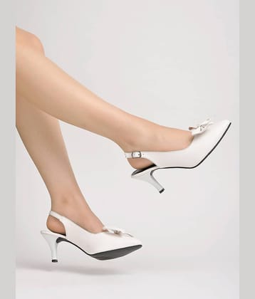 Stylestry White Women's Pumps Heels