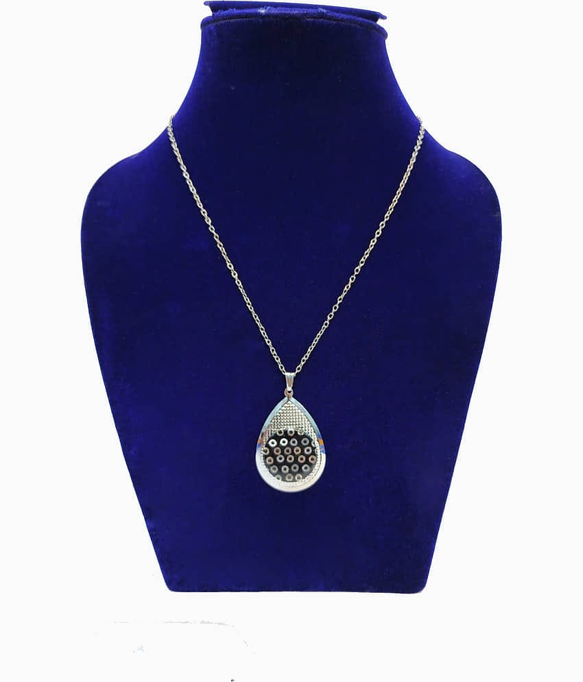 Rhosyn Silver Alloy Necklace Set ( Pack of 1 )