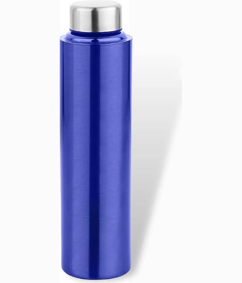 Dynore - Fridge Bottle Navy Blue Navy Blue Fridge Water Bottle 750 mL ( Set of 1 )