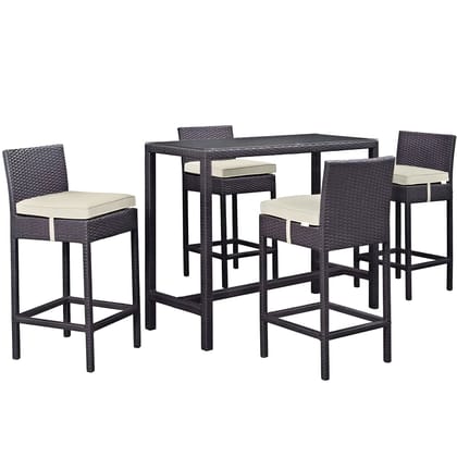 Patio Bar Chairs and Table Set For Outdoor, Garden, Living Room