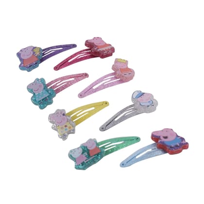 Li'l Diva Peppa Pig Pack of 8 Multicoloured Clips For Girls 3 Years and Above Li'l Diva Peppa Pig Pack of 8 Multicoloured Clips For Girls 3 Years and Above