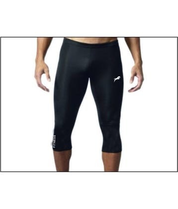 Rider 3/4 Capri Length Compression Tights Fitness & Other Outdoor Inner Wear Multi Sports Cycling, Cricket, Football, Badminton, Gym,