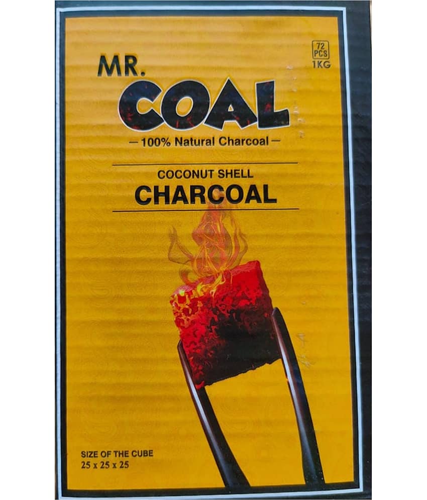 PUFF SMART Mr Coal. Coconut Coal for Hookah(1kg/72 Cubes)
