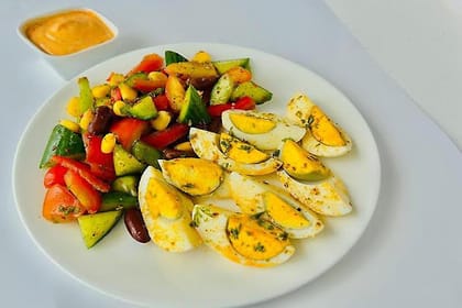 Tikka Eggs Protein Plate