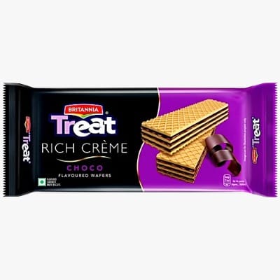 Britannia Treat Rich Creme Choco Flavoured Wafers, 55 g