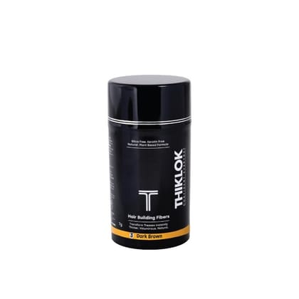 THIKLOK HAIR BUILDING FIBERS- DARK BROWN(3) 3.5GM