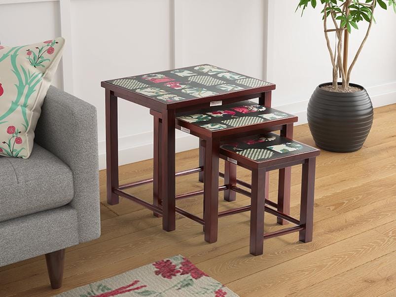 India Circus Signature Windows Nesting Table - By Krsnaa Mehta