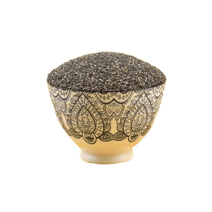 Ajfan Premium Raw Black Chia Seeds | Vegan, Gluten, 500 gm