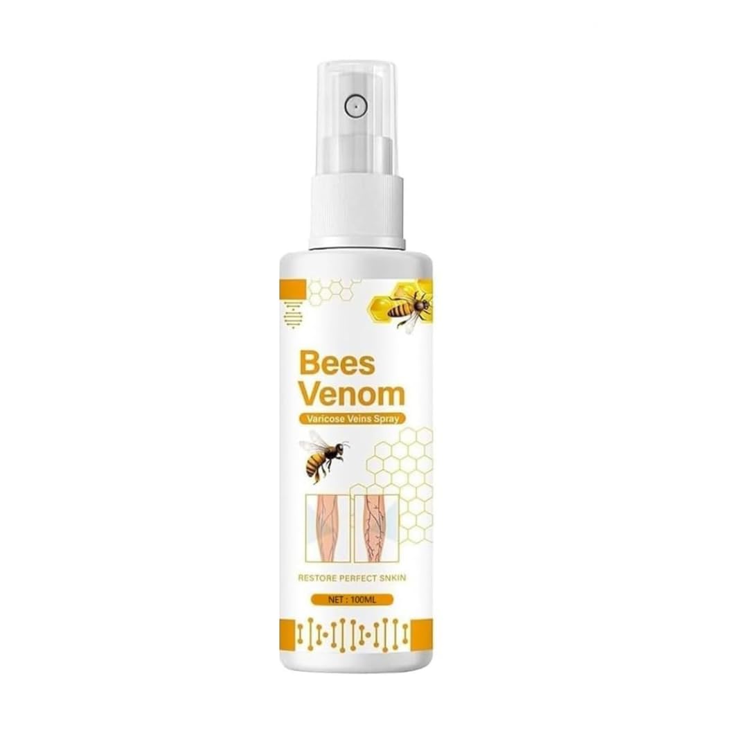 Bees Venom Varicose Veins Spray | Natural Leg Care Spray for Swelling, Vein Relief & Skin Comfort | Herbal Fast Absorbing Spray for Legs & Feet � 100ml