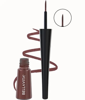 BELLAVITA Brown Matte Eye Liner Liquid ( Pack of 1 )