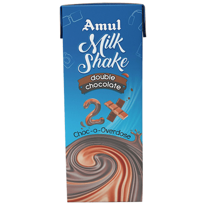 Amul Milkshake -Double Chocolate Flavour, 180 Ml Tetra Pak Amul Milkshake -Double Chocolate Flavour, 180 Ml Tetra Pak