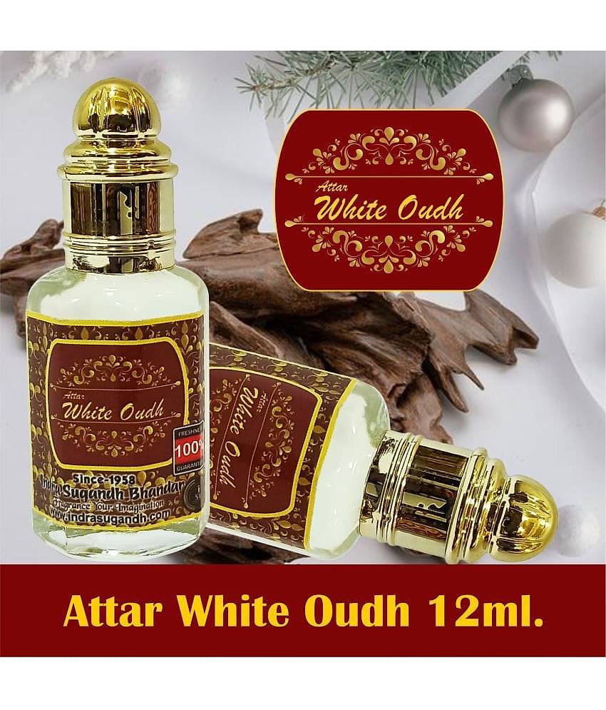 INDRA SUGANDH BHANDAR Attar White Oudh 12ml Rollon Pack