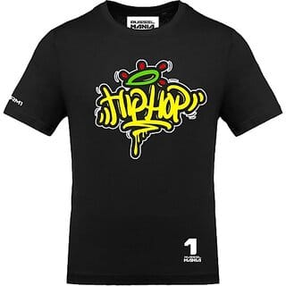 FastB Men Typography Round Neck Black T-Shirt