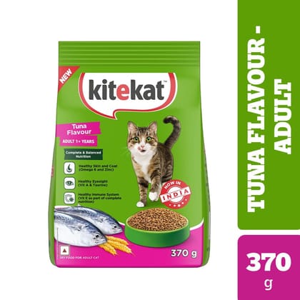 Kitekat Tuna Flavour Adult (1+ Years) Dry Cat Food 370g