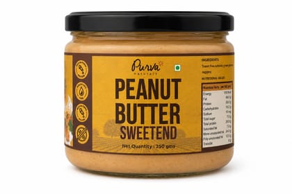 Purva Naturals Peanut Butter - 250g