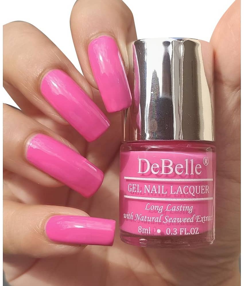 DeBelle Pink Glossy Nail Polish 8 ( Pack of 1 )