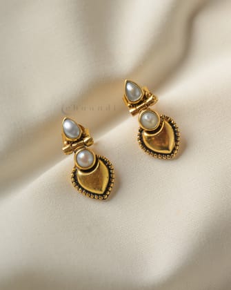 Gold Polish Silver Earrings CHE1710