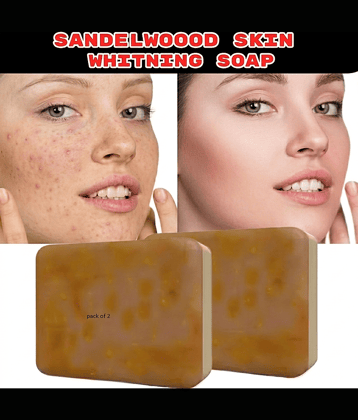 DHS Mart Skin Whitening GHARSOAP Soap for(Sandal Wood Soap) Soap for All Skin Type ( Pack of 2 )