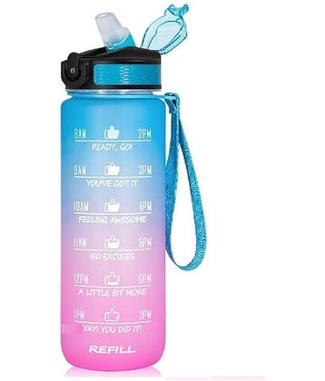 purple dust - Multicolour Water Bottle 1000 mL ( Set of 1 )