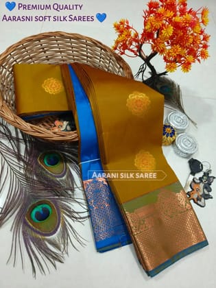 Aaarani Soft Silk Saree - Elegant Indian Ethnic Attire