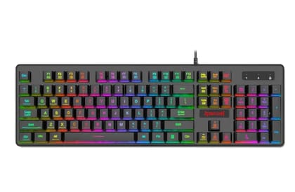 (Refurbished) Redragon Dyaus Pro K509-1 :- 104 Keys RGB Wired Keyboard Without Side LED (Mechanical Feel)